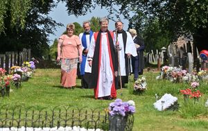 Land at Market Drayton Cemetery was consecrated on Tuesday. 
