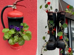 Supporting image for story: Market Drayton Fire Station named bloomin' best for edible display aiming to stock local food bank