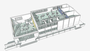 An artists impression of how the sixth form block will look