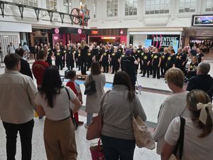 Supporting image for story: Watch: Shoppers in Telford surprised by flash-mob in aid of charity