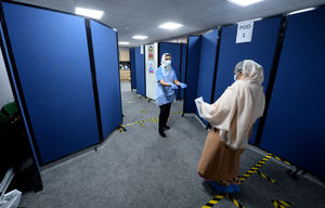 The Aisha Mosque saw more than 90 people pass through its doors to take the vaccine