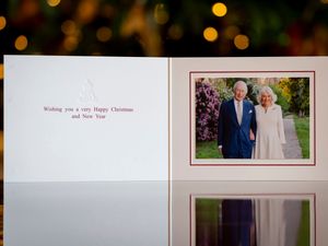 Supporting image for story: King and Queen’s Christmas card features 20th wedding anniversary portrait