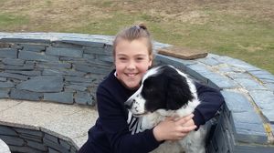 Philip's daughter, Grace, with Jake