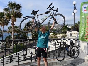 Supporting image for story: Former Shropshire headteacher takes on mammoth cycle challenge from top to the toe of Italy - here's why