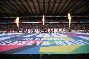 Yasaar walked out onto the famous Twickenham pitch