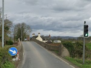 Supporting image for story: Shropshire border road to be closed 'for some time' after suspected bridge strike - police appeal for info
