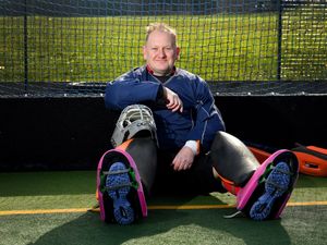 Supporting image for story: Hockey goalkeepers may not be mad, but they are getting on at Old Wulfrunians