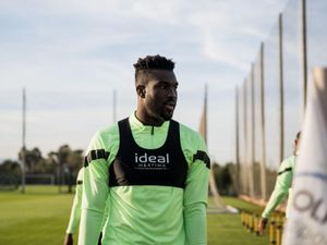 Daryl Dike during West Brom's Costa Blanca training camp (WBA)