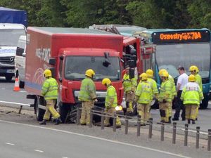 Supporting image for story: A5 closed after crash near Shrewsbury