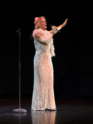 Sally Jones in 'You're The Top' at The Edge Arts Centre, Much Wenlock. Photo: Tom Foxall