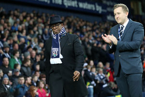 Former Arsenal and England striker Ian Wright at The Hawthorns. (Picture: © AMA/Adam Fradgley)