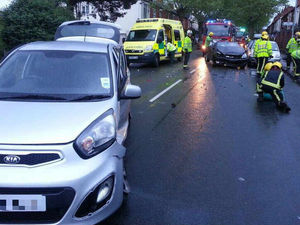 Supporting image for story: Man and woman injured in Walsall two-car smash