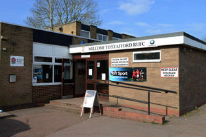 The current Stafford RUFC clubhouse at Newport Road
