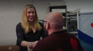 Ruth thanking Alex and smiling
