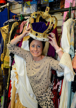 Sarah Penzer models a crown