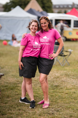 Clare Wells and Beth Heath from Shropshire Festivals