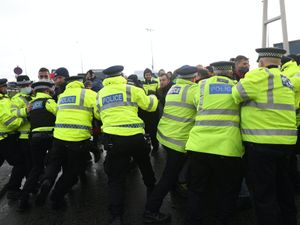 Supporting image for story: Man arrested as stranded lorry drivers clash with police