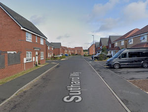 Suthard Way, Hednesford, near to where the fire took place