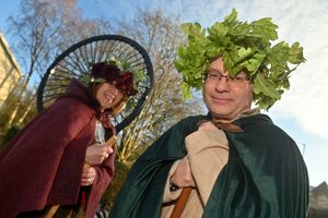The Museum of Cannock Chase in Hednesford held a Midwinter festival.
Pictured are performers Dianne Lear-Hargreaves and Robert Hargreaves.