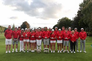 England Boys' and Girls' team celebrated combined success in the 2025 Home Internationals in Cork, Ireland. Pic: inpho Photography
