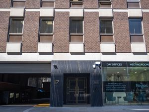The entrance to Tape London in Mayfair, where Chris Brown is alleged to have assaulted a man