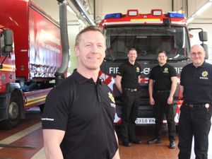 Supporting image for story: New firefighter's T-shirts not down to hot weather