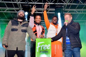 Free Radio's Hursty turned the lights on with Rak Su's Mustafa Rahimtulla, Ashley Fongho and Jamaal Shurland