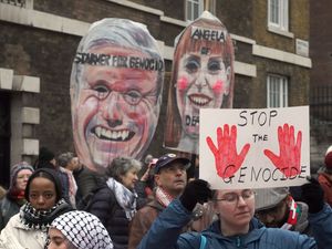 Seven people have been arrested at a pro-Palestine rally in central London (Jeff Moore/{PA)