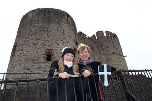 Colin got changed into his outfit shortly before asking the question