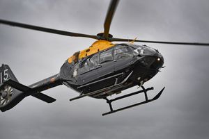 The helicopter was designed to encourage students to think about STEM subjects. Photo: Tim Sturgess