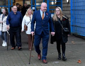 Damian and Lynette Corfield leave court