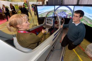 Midland Gliding Club and Ben Jenner with Sarah Cowell   