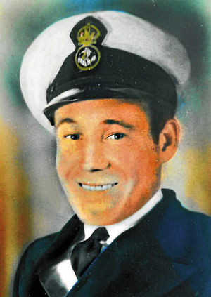 Victim Bill Davis in his Navy days
