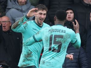 Supporting image for story: Santiago Bueno hits winner as Wolves edge past Grimsby in FA Cup fourth round