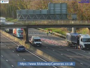 Offal can be seen on the carriageway 