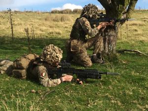 Privates Matt Lock and Michael 'Paddy' Padmore