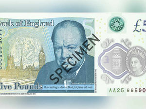 Supporting image for story: Poll: Do you like the design of the new Sir Winston Churchill plastic £5 note?