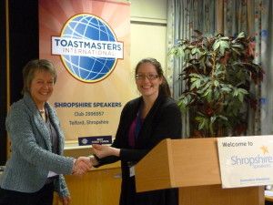 Sam receives an award for her efforts – picture by Jim Hawkins