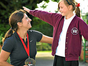 Supporting image for story: Jenna Downing gets her skates on for visit