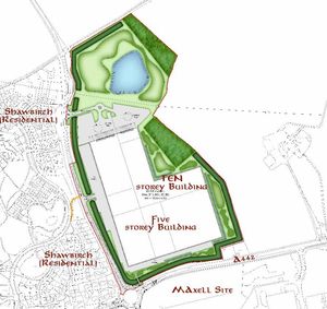 The area covered by the plans