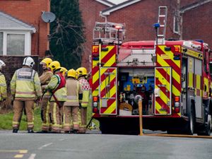 Supporting image for story: Main A road in Shropshire closed due to large vehicle fire