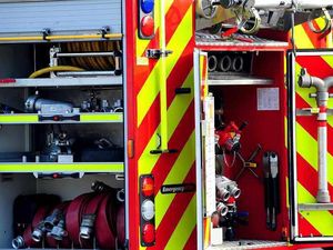 Supporting image for story: Man trapped for nearly an hour after two-car crash near Shrewsbury