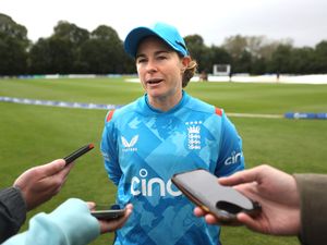 Tammy Beaumont being interviewed