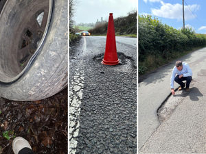 Supporting image for story: More cars damaged on Shropshire roads as council and MP call for funding to tackle pothole blight