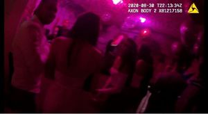 Body-worn camera footage showing the crowded scenes and lack of social distancing inside Blossoms