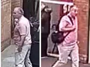 Supporting image for story: Man 'spat on three times in shopping centre' - police release images of man they want to find