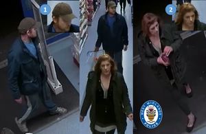 Do you recognise this man and woman? Police want to speak to them after the alleged theft and assault. Photo: West Midlands Police