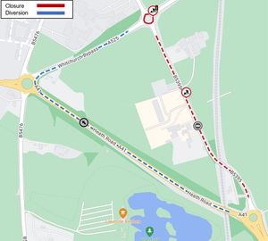 Prees Road in Whitchurch will be closed for resurfacing from Tuesday, April 7 to Friday 17