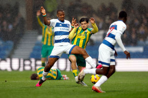 Alex Mowatt battling for the ball for Albion (Photo by Adam Fradgley/West Bromwich Albion FC via Getty Images)