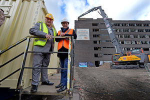 Dudley Council leader Patrick Harley and West Midlands Mayor Andy Street outside Cavendish House